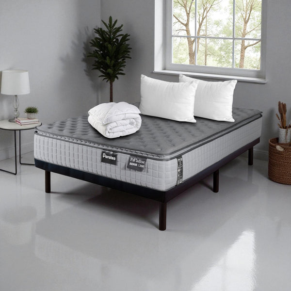 COMBO COLCHÓN PARADISE SERIE i300 + ROPA DE CAMA