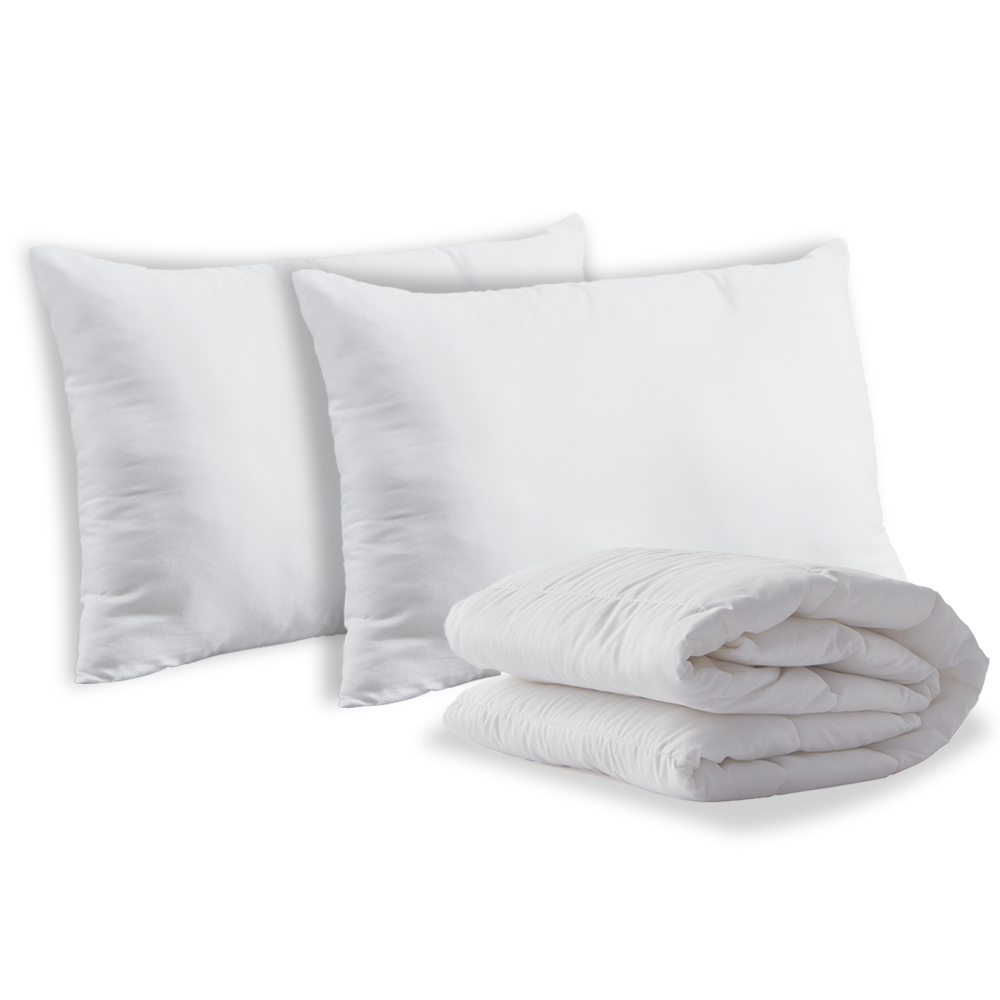 Almohada Siliconada + Protector Acolchado, Colchones Paraiso